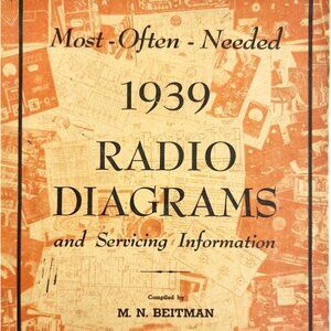 1939 Radio Diagrams Most Often Needed PB Manual Servicing Information VTG DWR5